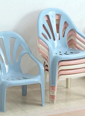 加厚塑料14738靠背躺矮脚斜背沙滩椅椅手椅户外夜市烧扶烤餐桌椅