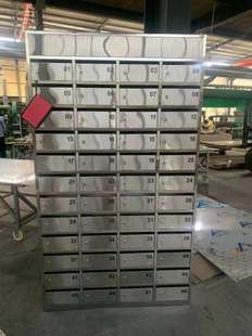 定做不锈钢四十八门信报箱室外落地报刊箱带锁信奶箱挂墙邮箱邮筒