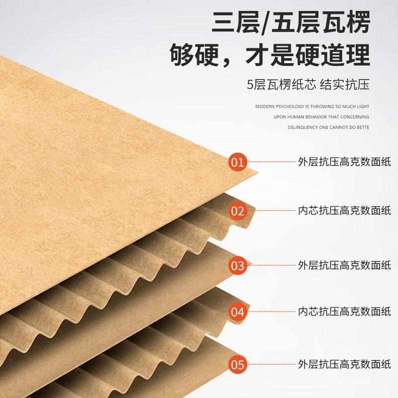 加厚物流定制纸箱加定制大号y包装盒快递硬彩纸箱小批量盒邮政