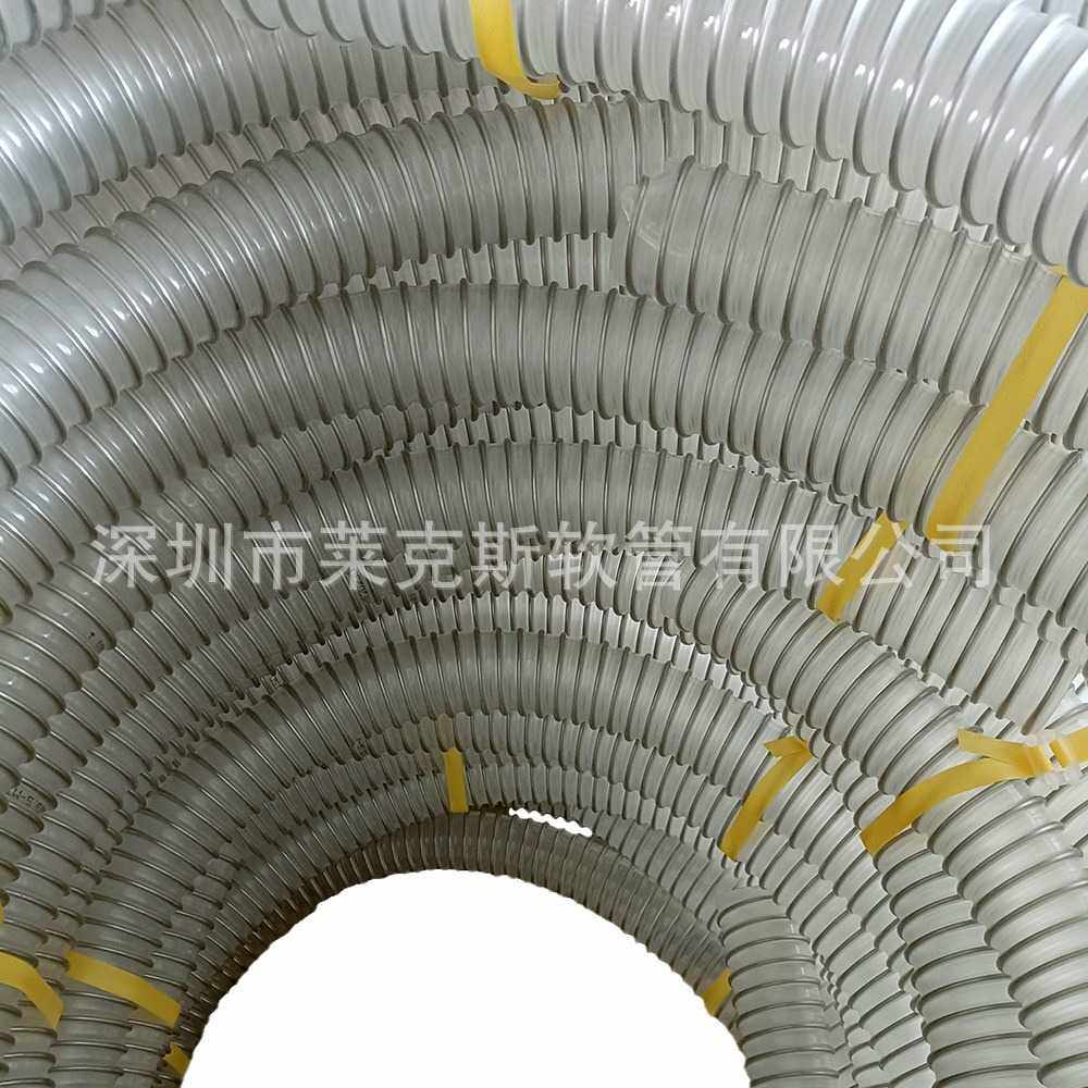 PU耐磨钢丝软管过粉尘软管过大颗粒介质软管耐磨性PU管厂家直发