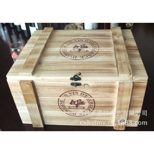 红酒木盒  六只装  工厂定做