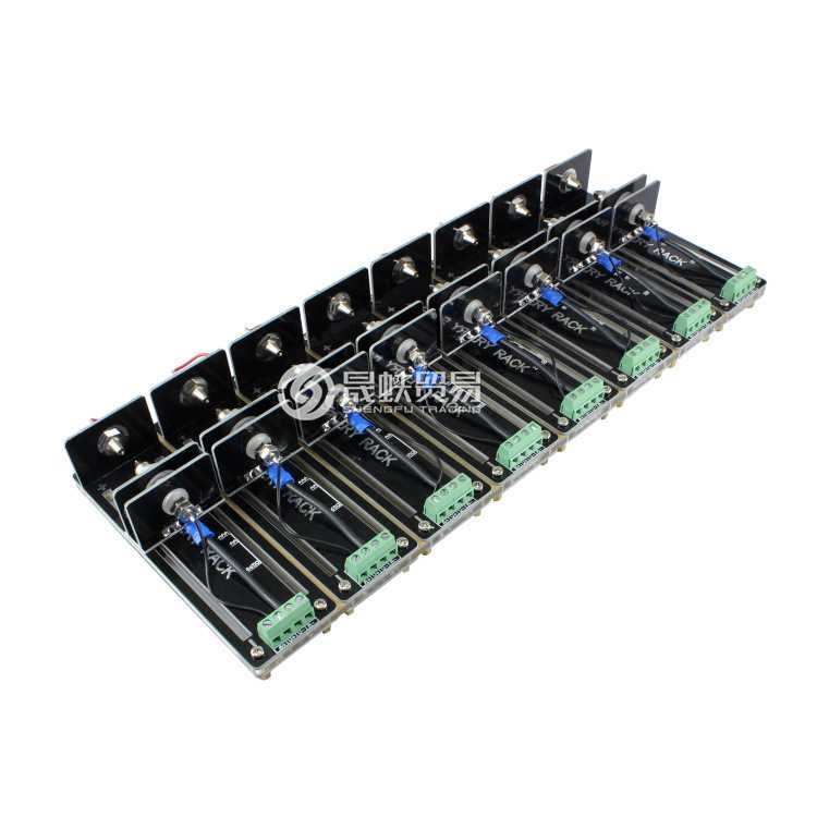 8路四线电池测试架10A 八个一体锂电电池夹具26650 18650 AA AAA