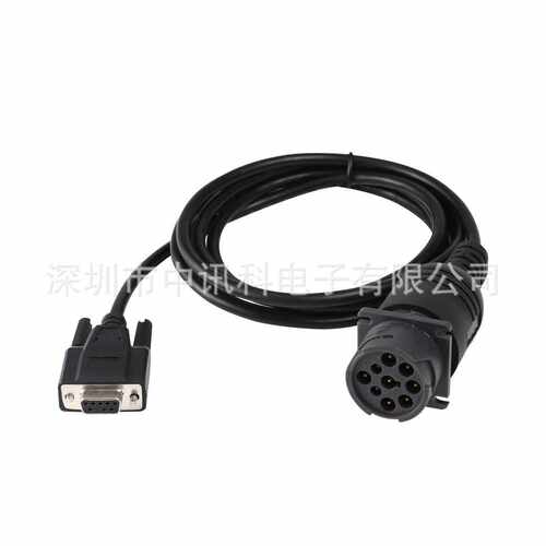 工厂 9 针公头 obd2 obd J1939 ELD 电缆转 obd2 电缆