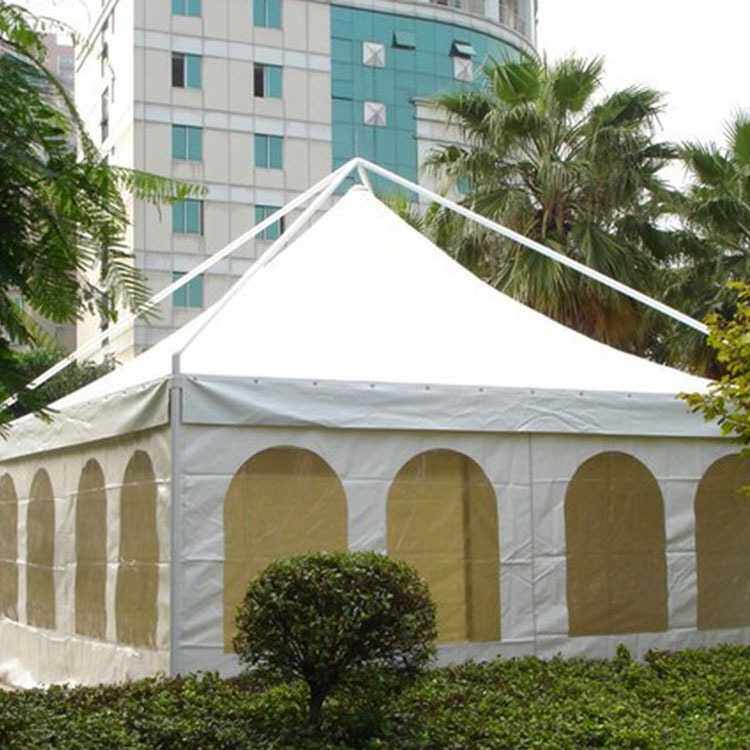 佛山厂家定制室外尖顶篷吊顶篷活动展会篷房欧式风格铝合金锥顶篷