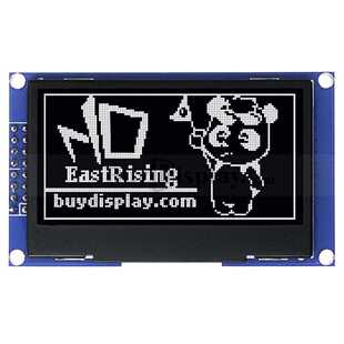 2.4寸白色OLED显示屏配转接板/12864并串口显示模块/128x64点阵