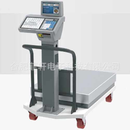 CAS SCS-600带打印追溯电子台秤 SCS-150KG可移动商用超市台秤