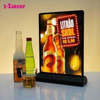 A4 desktop charging LED double-sided advertising light box