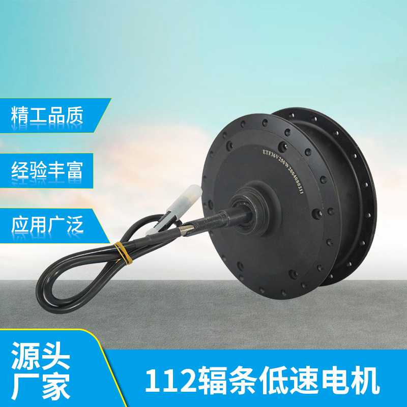 低速电机 112辐条无齿电机电动自行车轮毂电机 无刷无齿电机