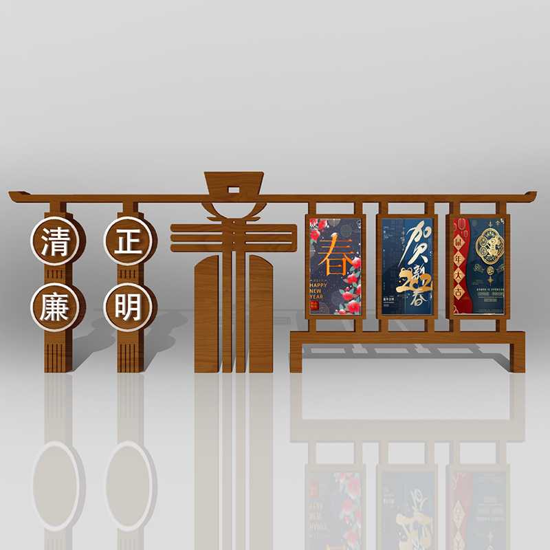 户外不锈钢宣传栏仿古宣传栏标牌橱窗烤漆公告示栏广告牌信息制作