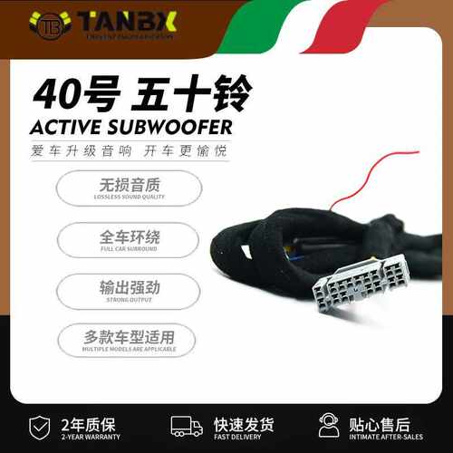 40号dsp线束适用于五十铃系列汽车改装dsp功放专车专用线