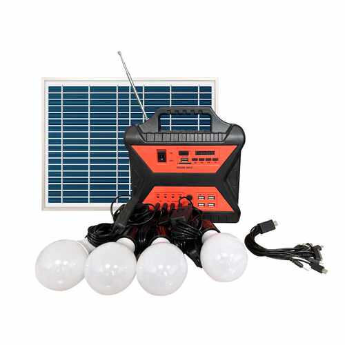 10W home solar panel lighting system indoor with mp3 Fmradio