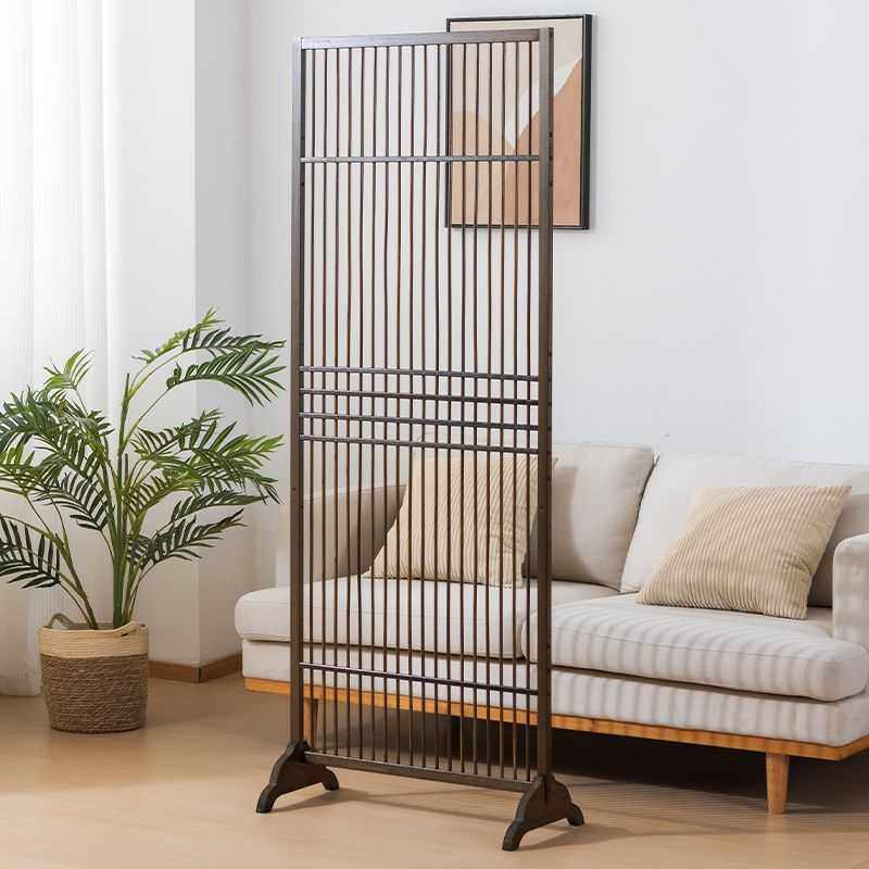 新中式屏风隔断落地客厅玄关家用楠竹卧室遮挡入户简约现代田园