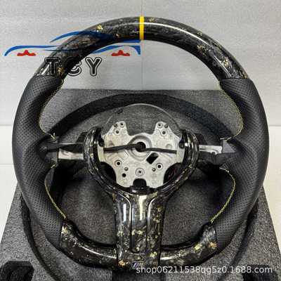 适用于BMW M系M2 M4 F30 F20 F22 F15 F87锻造碳纤维方向盘带加热