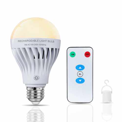 带遥控器的可充电冰球灯 电池供电壁灯灯具用的可充电LED灯泡