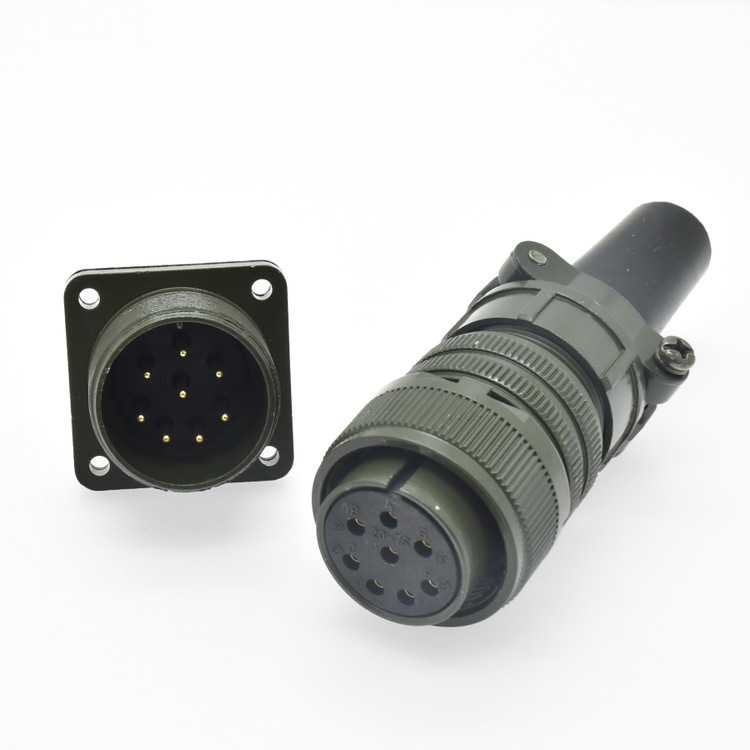 航空插头MS3106A20-7S防水连接器镀金MS3102A20-7P厂家