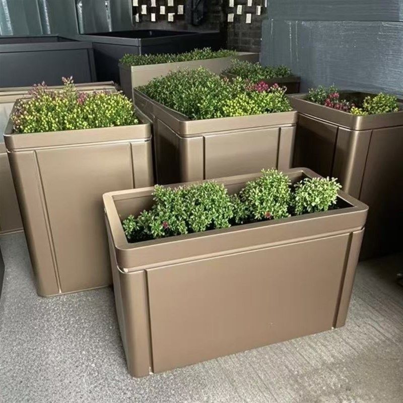 户外不锈钢花箱组合小区门口特大号树池公园广场金属移动铁艺花盆,商业/办公家具,花坛/花箱,淘宝优惠券,粉丝福利购,淘宝优惠卷