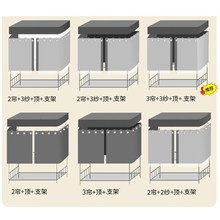 上铺全遮光床帘U型双滑轨道男女大学生宿舍下铺全框Y支架寝室窗帘