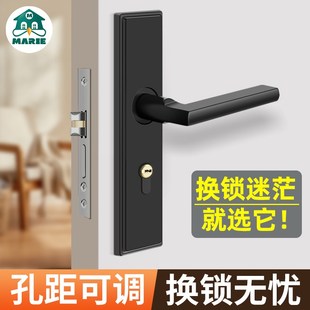 室内木门锁具不锈钢全套 玛丽卧室房门锁家用通用型门把手手柄老式