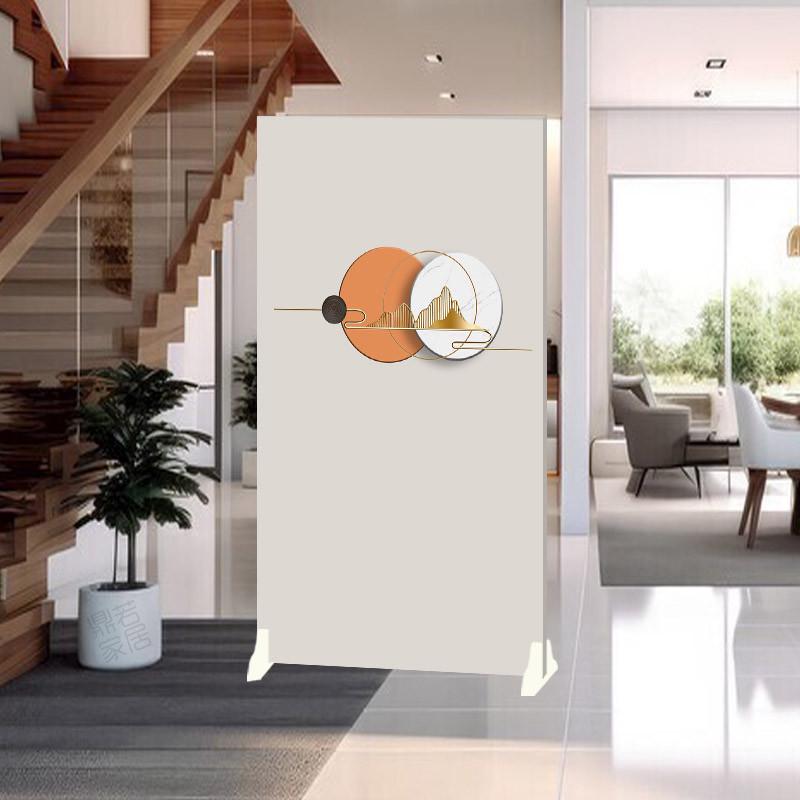 现代简约入户扇卧室玄关屏风隔断办公室整客厅移动U座屏卫生间遮