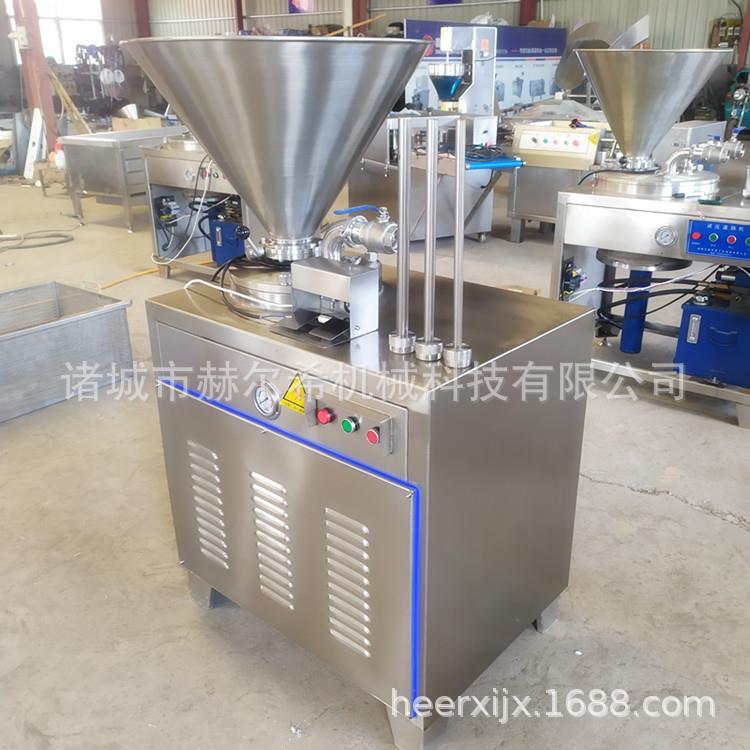 液压灌肠机腊肠红肠加工设备双管灌肠机器液压系统出料快