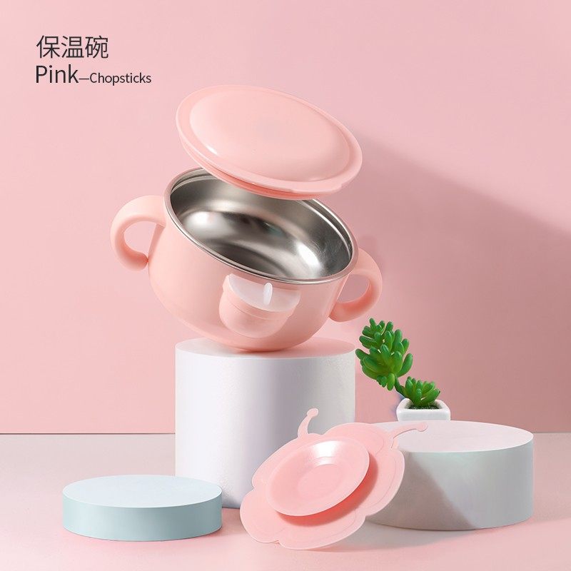 宝宝注水保温碗儿童餐具套装吃饭防摔烫吸盘碗不锈钢婴幼儿辅食碗,婴童用品,儿童餐具,淘宝优惠券,粉丝福利购,淘宝优惠卷