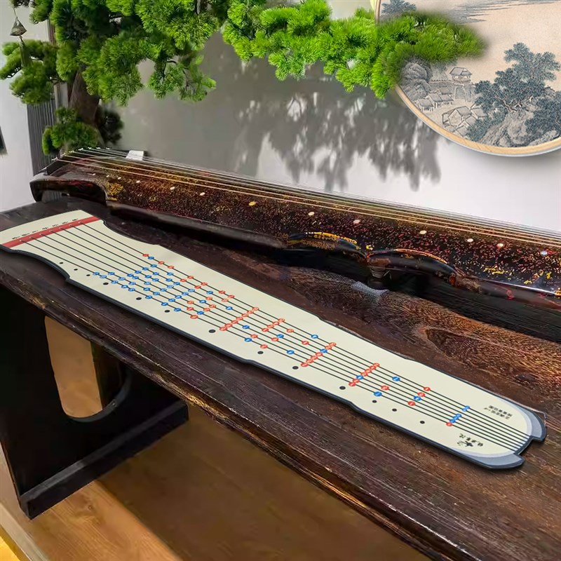 古琴音位图桌垫古琴初学r小白入门助记音位保护琴桌练习音准辅助