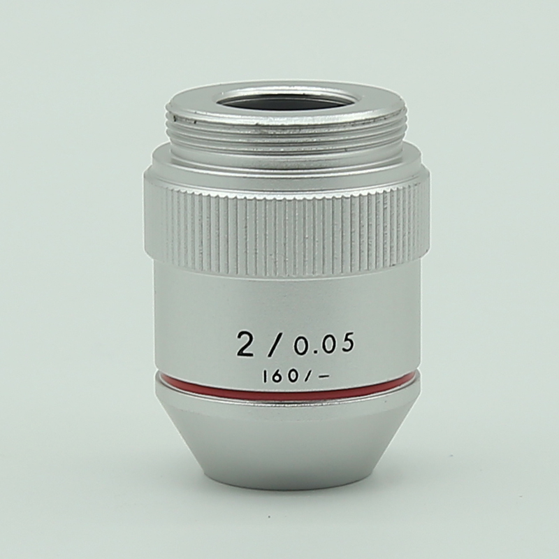 生物显微镜物镜1X 2X 低倍物B镜 无穷远低倍物镜  显微镜低倍镜