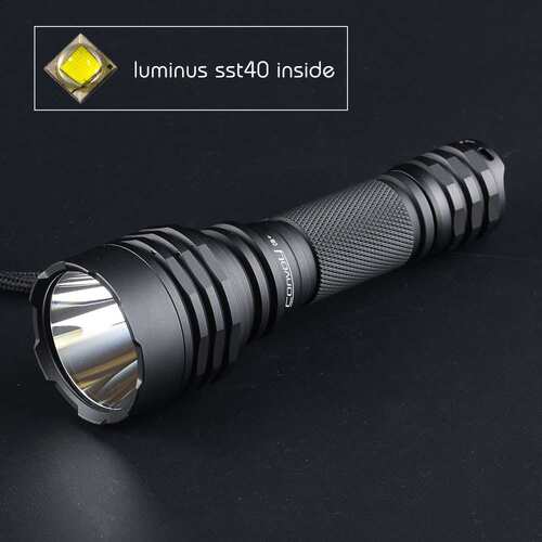Convoy C8+黑 luminus sst40，紫铜DTP板，4档，温控【不含电池】