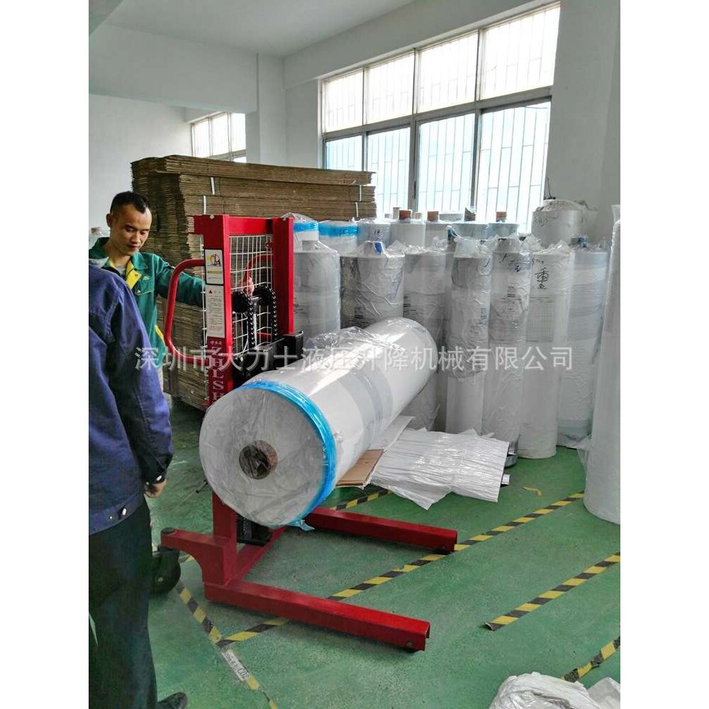 脚踩堆高车 简易式医升高车 升降装卸车 500kg 手动堆高叉车
