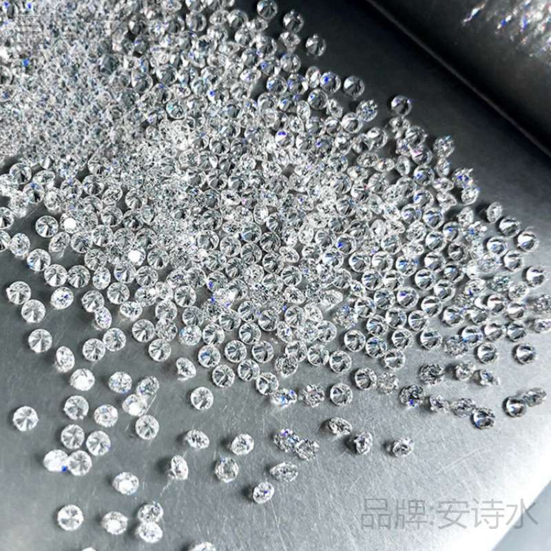 莫桑裸石D色小圆形八心八箭 0.8mm-2.9mm厘石碎石多规格现货