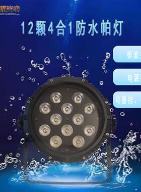 12颗4合1防水帕灯室内外舞台LED氛围灯户外高亮度智能遥控