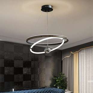 新款LED环型客厅灯 现代简约办公室工作室创意圆形吊灯装饰