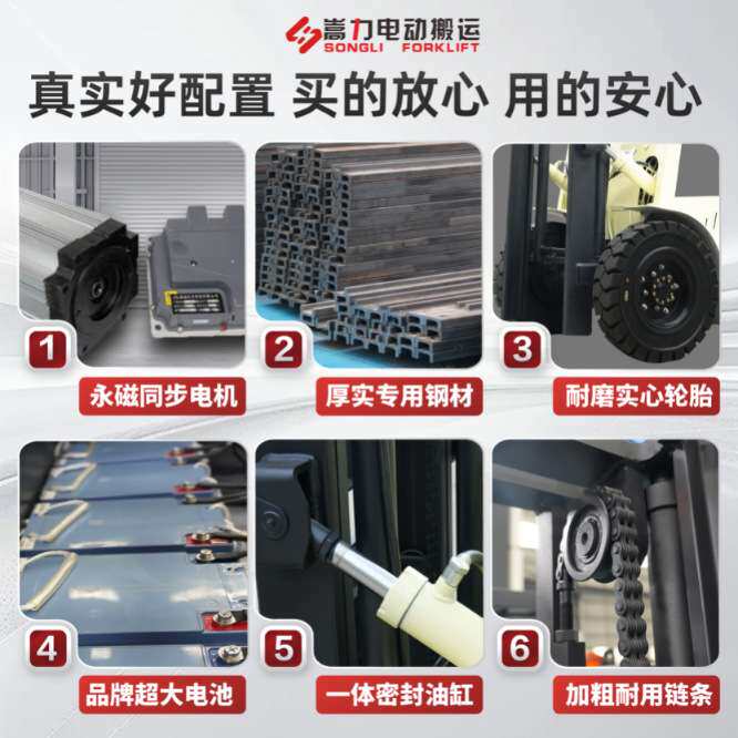 电动叉车四轮平衡重座驾式1吨锂电3吨堆高车2吨新能源座驾叉车