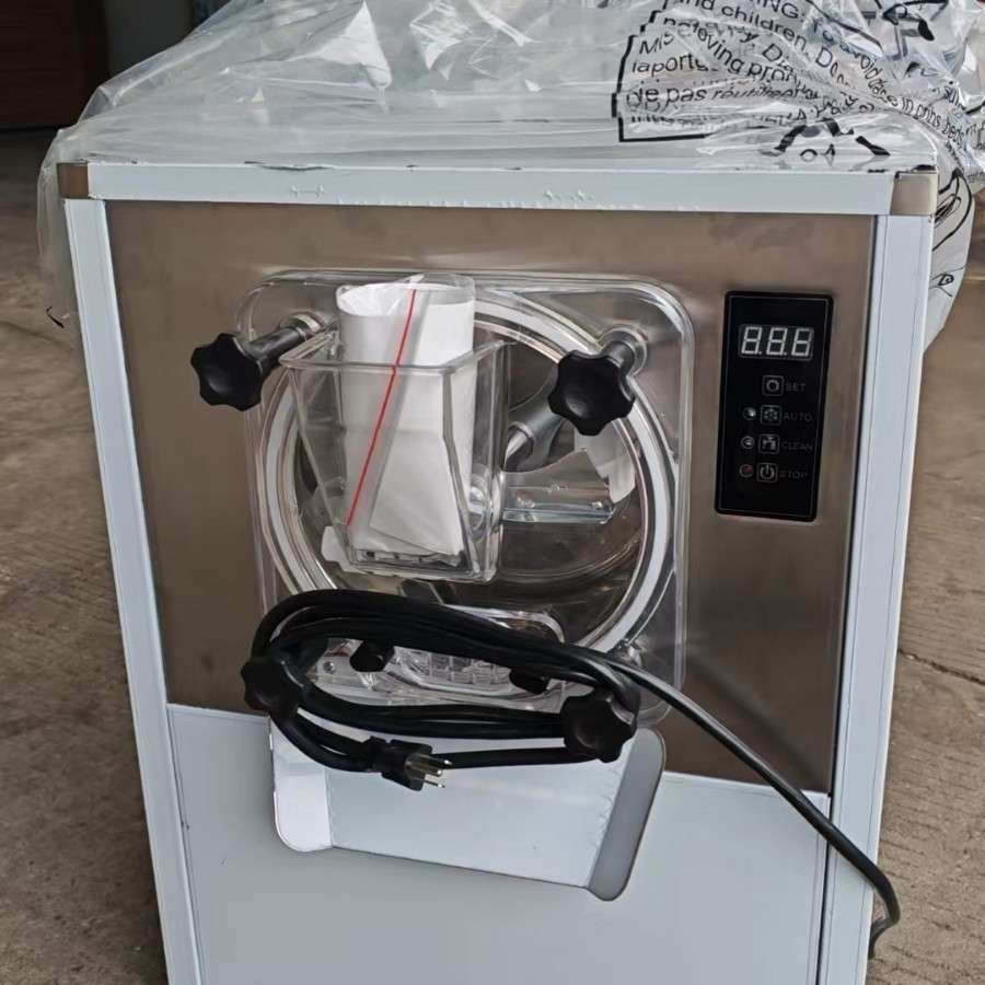 迷你冰激凌机 不锈钢台式硬雪糕机冰淇淋台式硬冰机 立式冰激凌机