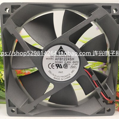 全新DELTA台达WFB AFB1224VH SH H L M HH 24V12CM变频器散热风扇