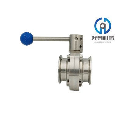 316L/不锈钢卫生级蝶阀/手动卫生蝶阀门/卡箍式快装蝶阀门19102