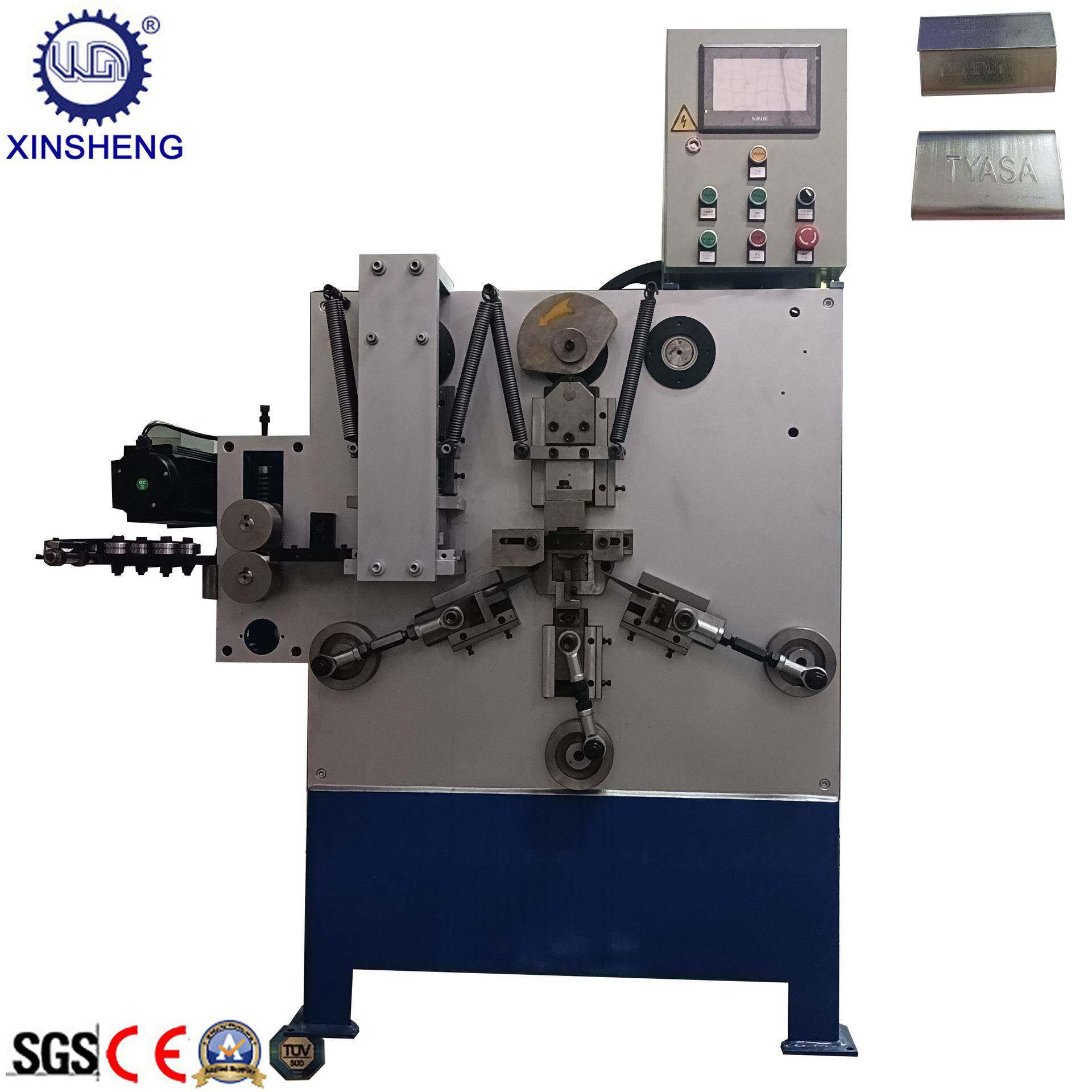 包装扣机带印花印字钢带打包扣自动生产设备塑钢扣机打包扣机