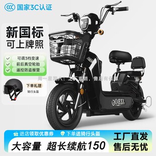 国标电动车小型女士锂电池自行车超成人助力代步电瓶车长续航电车