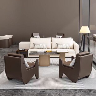 需定制可定制家具现代售楼处洽谈会客沙发桌椅组合酒店会所大堂休