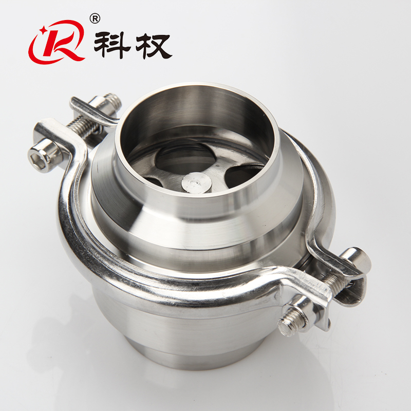 科权304不锈钢焊接止回阀水泵用食品卫生级管道逆止单向阀