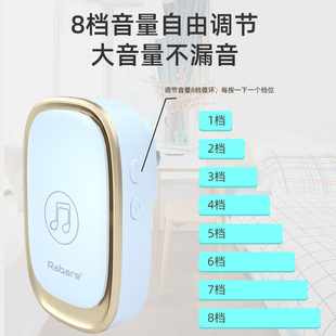 智能创意门铃超远距离大音量插电无线门铃家用免打孔免布线呼叫器