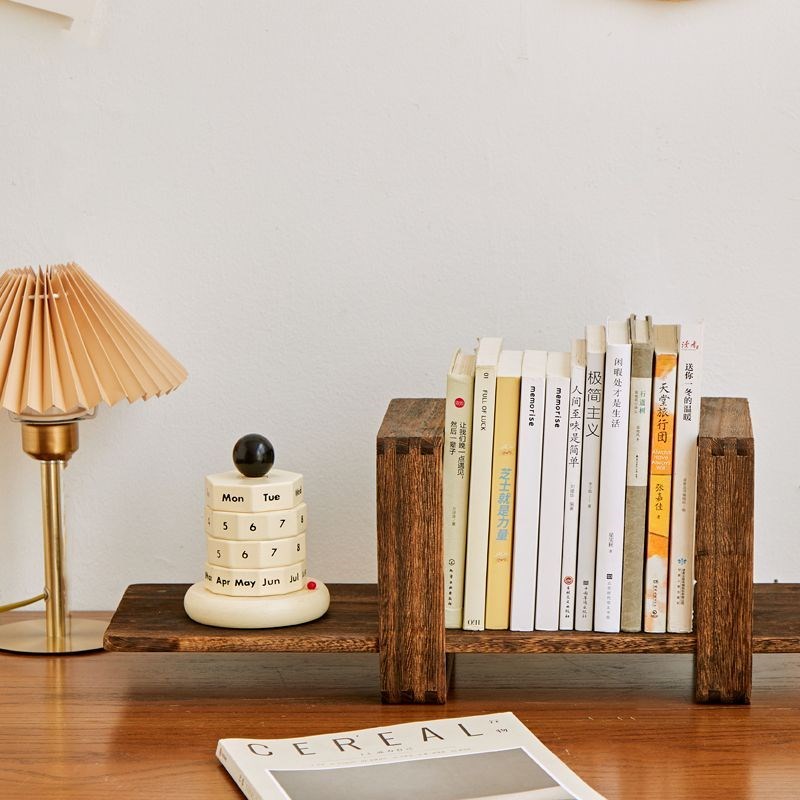 实木中式简约学生桌面书架小型办公桌迷你置物架图书收纳架桌上