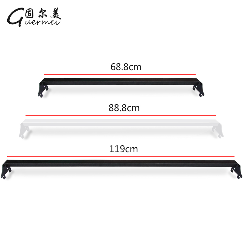 超市货架横梁黑白色杆横条附件挂杆横杠货架挂架方管挂.杆货架横