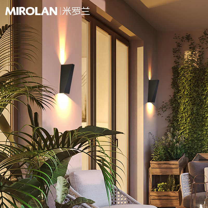 洗墙灯室外壁灯户外围墙壁灯庭院外墙装饰M灯景观灯上下发光壁灯