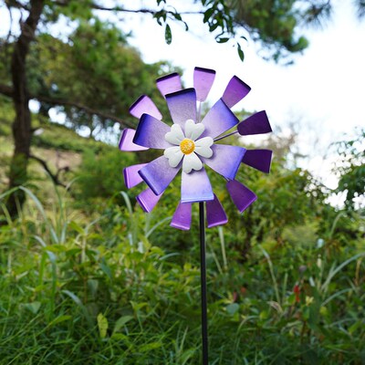 风车户外装饰铁艺风车庭园u造景布置庭院摆件院子风车花园装饰摆