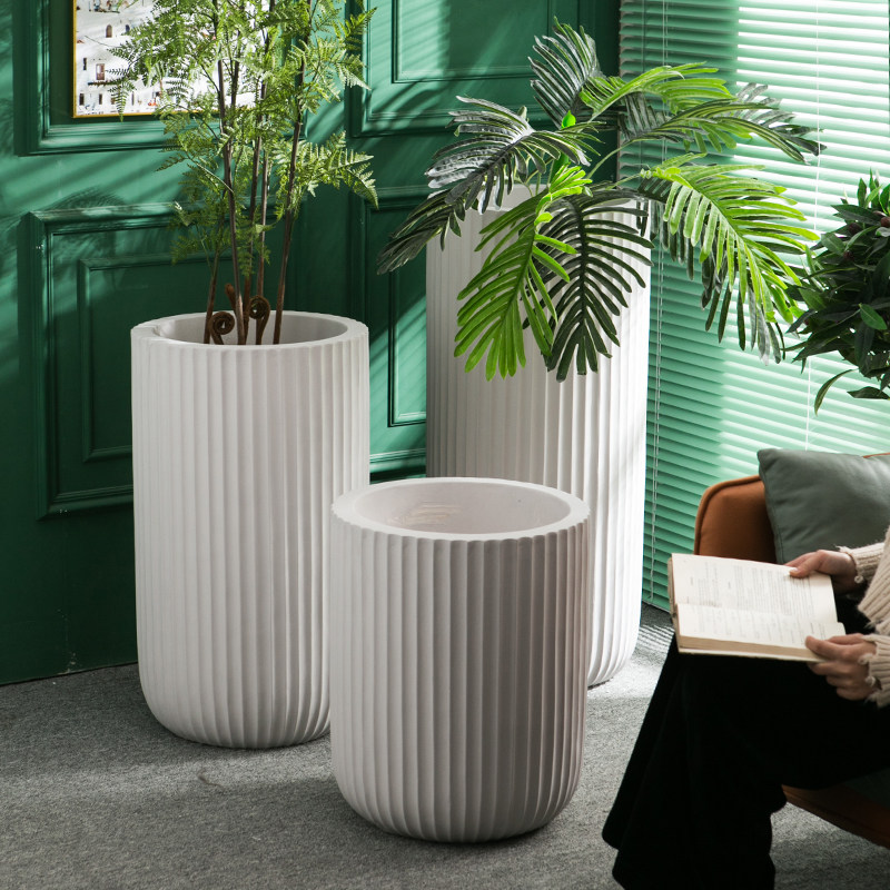 北欧简约镁泥花盆特大号加厚灰白卡其大口径客厅落地种树深高盆,纺织面料/辅料/配套,服装加工设备,淘宝优惠券,粉丝福利购,淘宝优惠卷