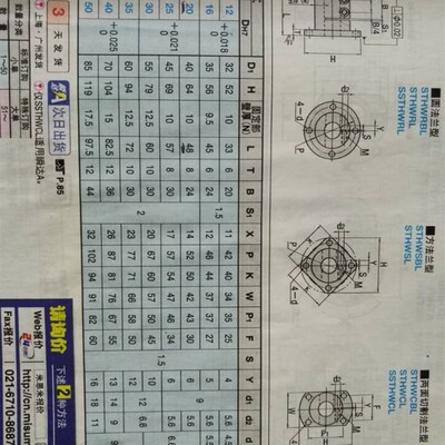 导向轴支座 开口 加长型SSTHWRL STHWSBL STHWSL STHWCBL STHWCL