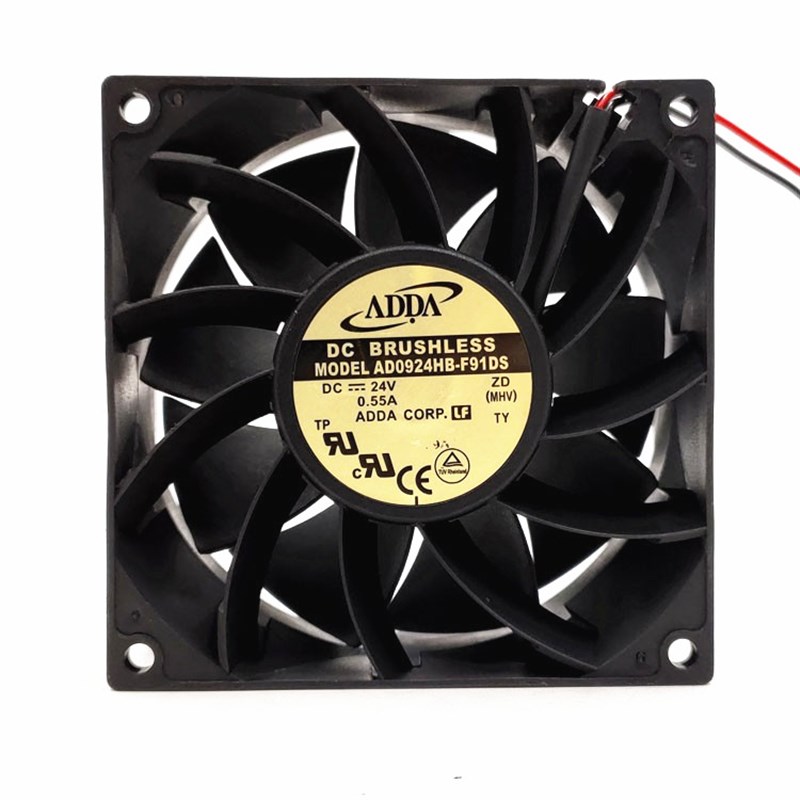 ADDA AD0924HB/XB-F91DS 9038 9CM 24V 0.55A 0.95A 变频器风扇