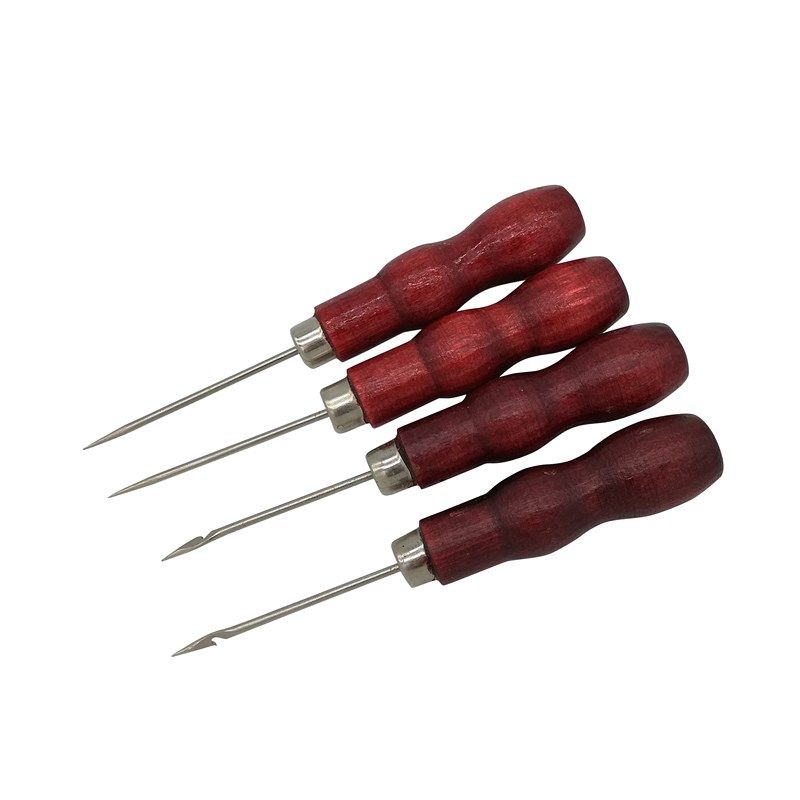 皮革打孔手工具千枚通纳鞋直尖锥子带钩木柄小锥子DIY制作 补鞋用,3C数码配件,USB多功能数码宝,淘宝优惠券,粉丝福利购,淘宝优惠卷