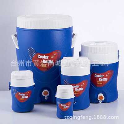 多容量美式户外运动水壶PU保温保冷水壶套装放水桶户外冰箱